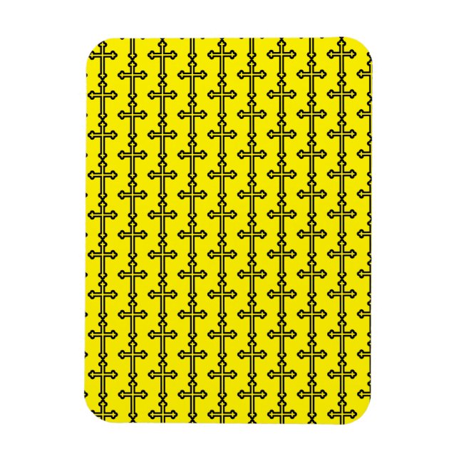 Christliches Schwarzes Kreuz Magnet (Vertikal)