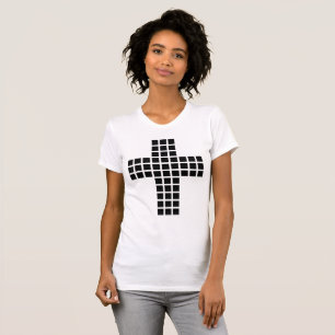 Christliches Schwarzes Kreuz T-Shirt