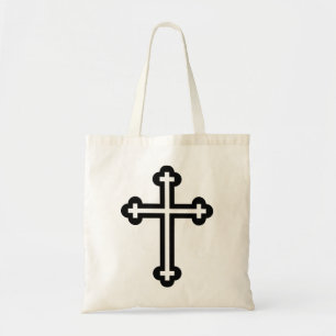 Christliches Schwarzes Kreuz Tragetasche