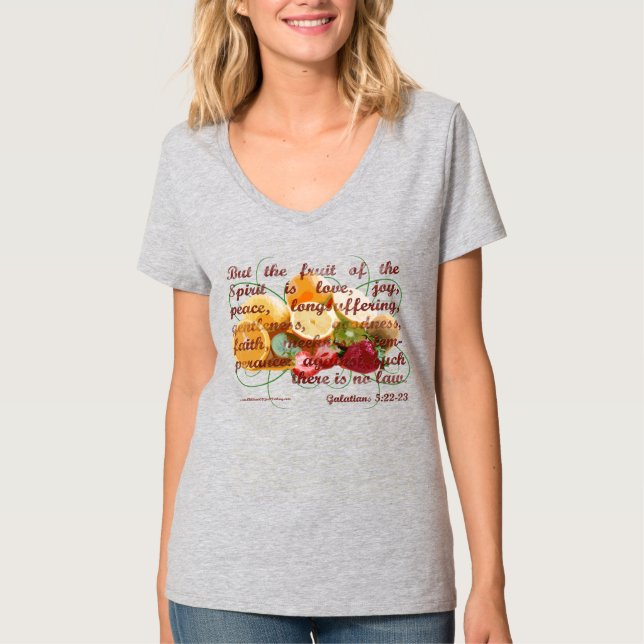 Christliches Shirt, Fruit of the Spirit Bible T -  T-Shirt (Vorderseite)