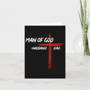 Christliches Shirt Mann Gottes Ehemann Vater Vater Karte
