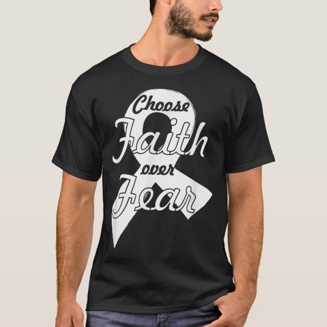 Christliches Sprichwort des Lungenkrebs T-Shirt (Vorderseite)