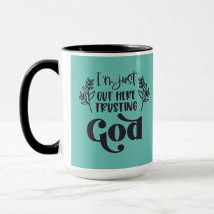 Christliches Sprichwort l Truhen Gottes l Kaffee Tasse