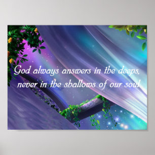 Christliches Sprichwort-Plakat Poster