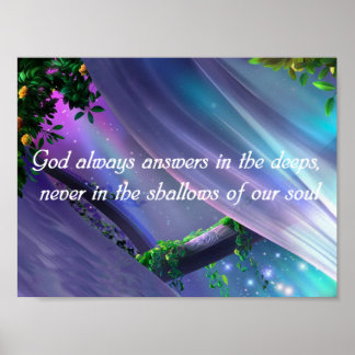 Christliches Sprichwort-Poster Poster