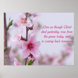 Christliches Sprichwort-Poster Poster