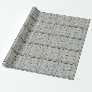 Christliches Stone Carving Altes Muster Geschenkpapier