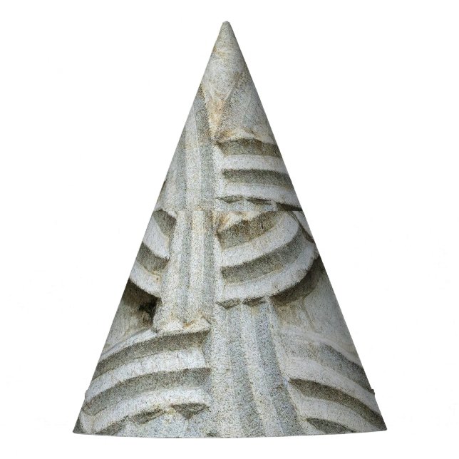 Christliches Stone Carving Altes Muster Partyhütchen (Vorderseite)