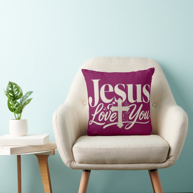 Christliches Sublimationsdesign Kissen (Stuhl )