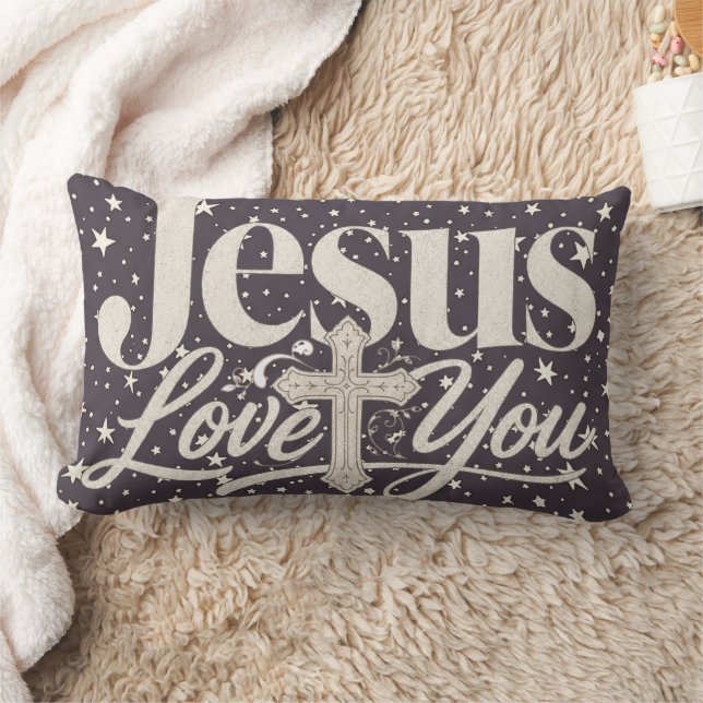 Christliches Sublimationsdesign Lendenkissen (Decke)