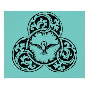 Christliches Symbol der Heiligen Geisttaube Fotodruck