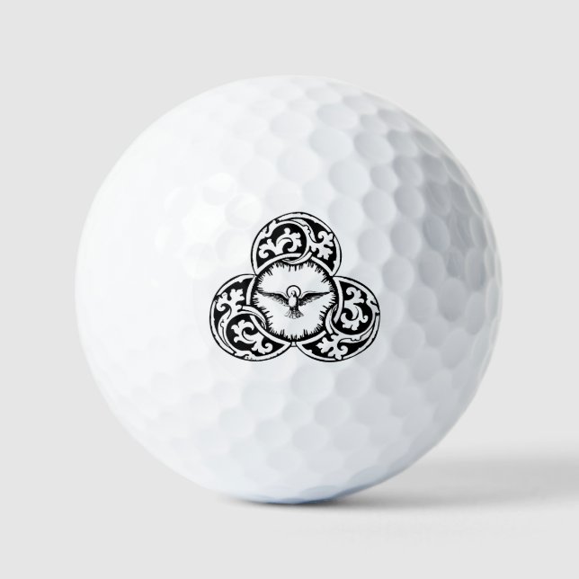 Christliches Symbol der Heiligen Geisttaube Golfball (Vorderseite)