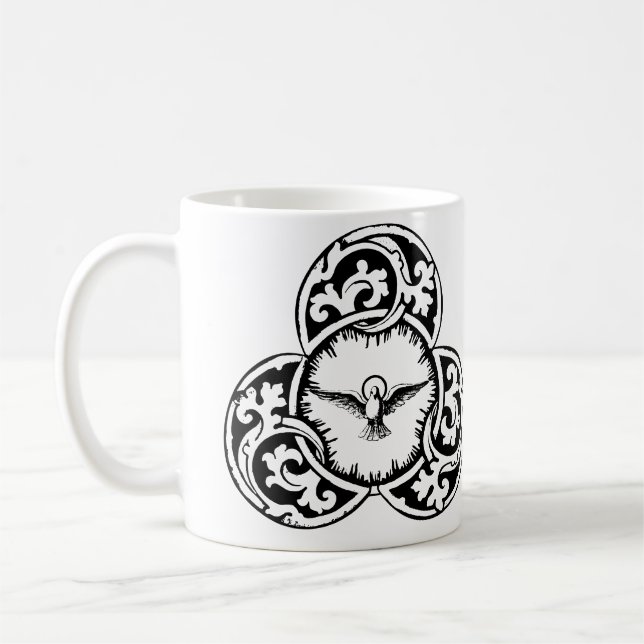 Christliches Symbol der Heiligen Geisttaube Kaffeetasse (Links)