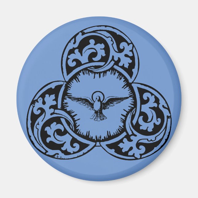 Christliches Symbol der Heiligen Geisttaube Magnet (Vorne)
