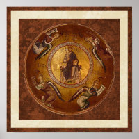 Christliches Symbol des Sprechers Jesu Christi