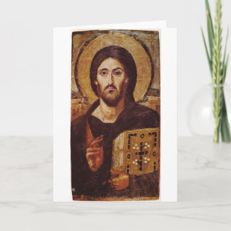 Christliches Symbol Jesus Christ Pantocrator Karte