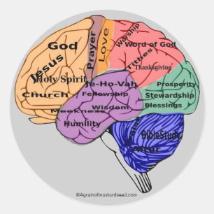 Christliches Symbol Runder Aufkleber