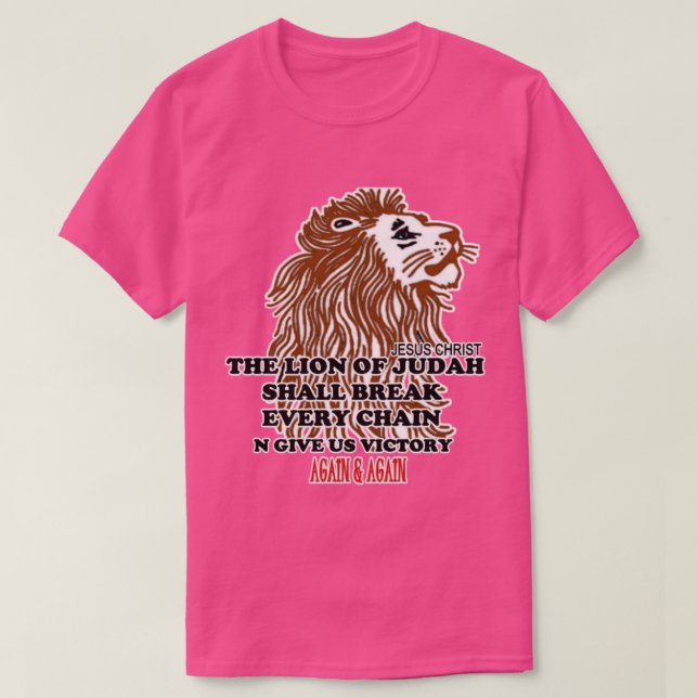 Christliches T Shirt Der Löwe des Judentums (Design vorne)