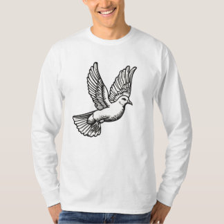 Christliches Tauben Herren Langarm T-Shirt