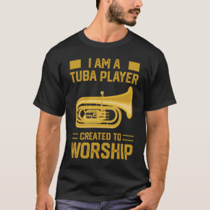Christliches Tuba-Spieler-marschierendes Band-T - T-Shirt