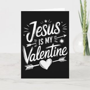 Christliches Valentinsgeschenk Jesus ist mein Vale Karte