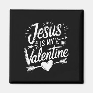 Christliches Valentinsgeschenk Jesus ist mein Vale Magnet