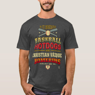 Christliches Vazquez, wenn es Baseball betrifft T-Shirt