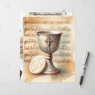 Christliches Vintages Scrapbook-Papier der Kommune