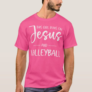 Christliches Volleyball Mädchen Jesus Volleyball T-Shirt