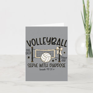 Christliches Volleyball-Spiel mit Zielsetzung Karte