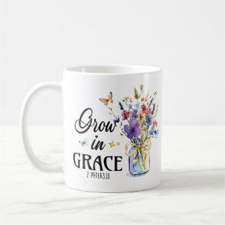Christliches Wachstum in Grace 2Peter 3 : 18 Kaffeetasse