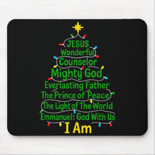 Christliches Weihnachten Jesus Bibel Namen Xmas Ba Mousepad