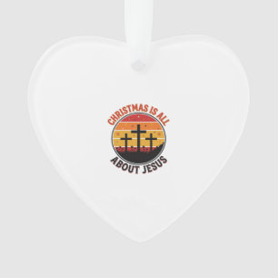 Christliches Weihnachten Jesus Sonnenuntergang Kre Ornament
