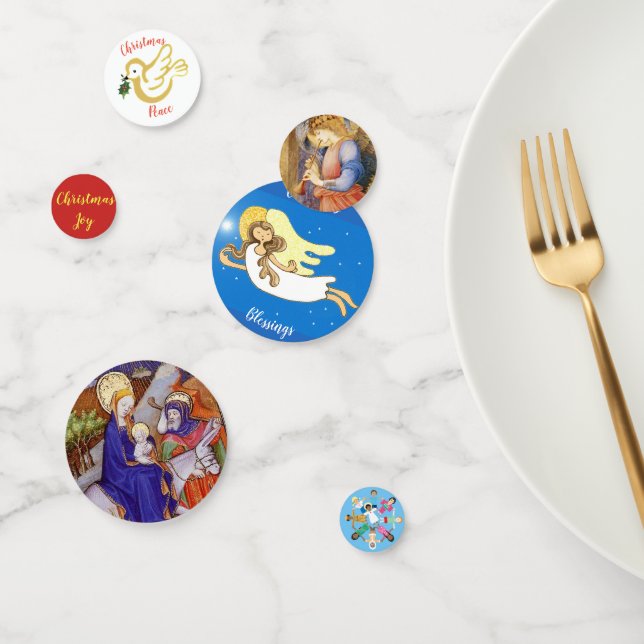 Christliches Weihnachts-Party Segen und Wünsche Konfetti (Gruppe)