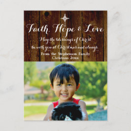 Christliches Weihnachtsfest Foto Postkarte