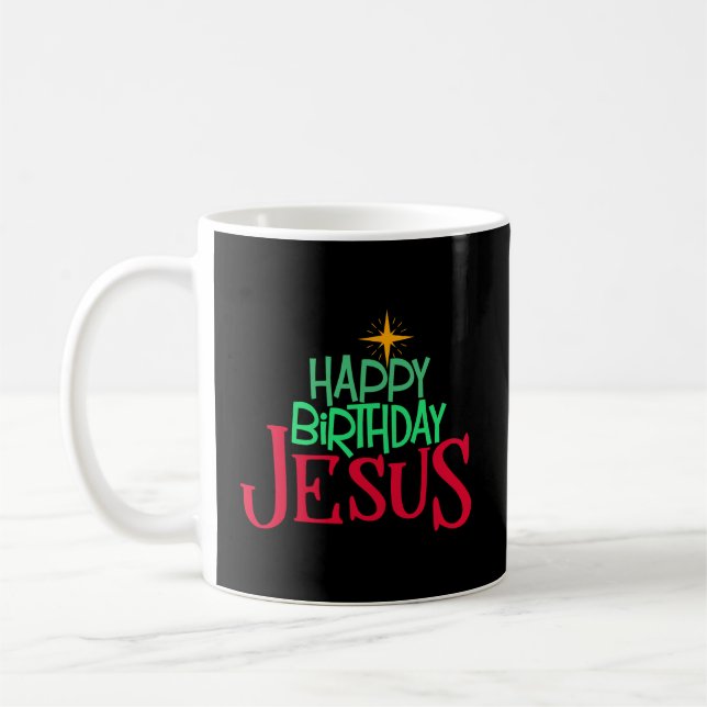 Christliches Weihnachtsfest Geburtstag Jesus Fraue Kaffeetasse (Links)
