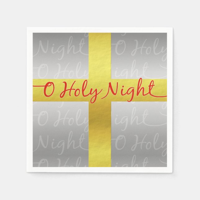 Christliches Weihnachtskreuz Hübsch Religiös Serviette (Vorderseite)