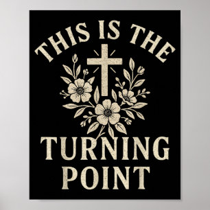 Christliches wendendes Int Kreuz Blumen Glauben De Poster