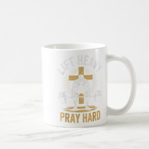 Christliches Workout für Männer Hebe Schweres Bete Kaffeetasse