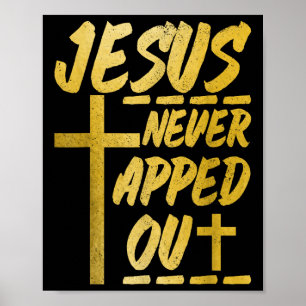 Christliches Wrestling MMA-Ringer Jesus Never Tapp Poster