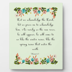 Christliches Zitat Art - Meer 6:3 Fotoplatte