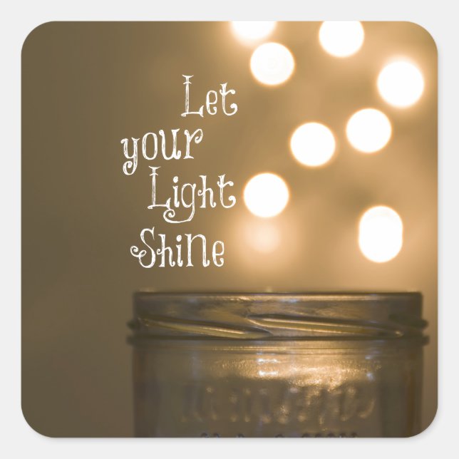 Christliches Zitat aus der Inspirationsbibel Quadratischer Aufkleber (Vorderseite)