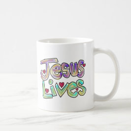 Christliches Zitat "Jesus lebt" Einzigartiges Küns Kaffeetasse