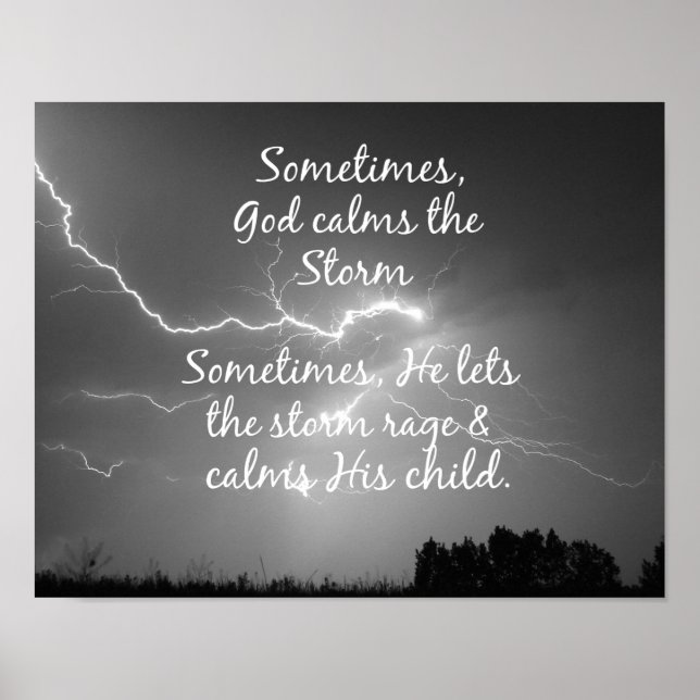 Christliches Zitat mit Inspiration Poster (Vorne)