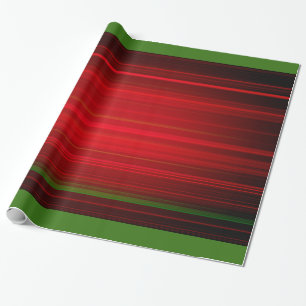 Christma Red Lines mit Lime Green Design Geschenkpapier