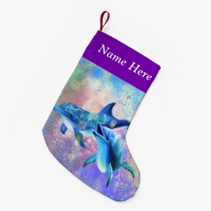 Christma Strumpf mit Individuelle Name Kleiner Weihnachtsstrumpf
