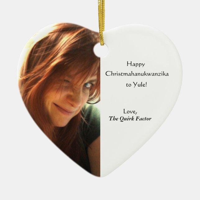 Christmahanukwanzika Keramikornament (Vorne)