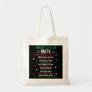 Christmas 12days of Math  Tragetasche