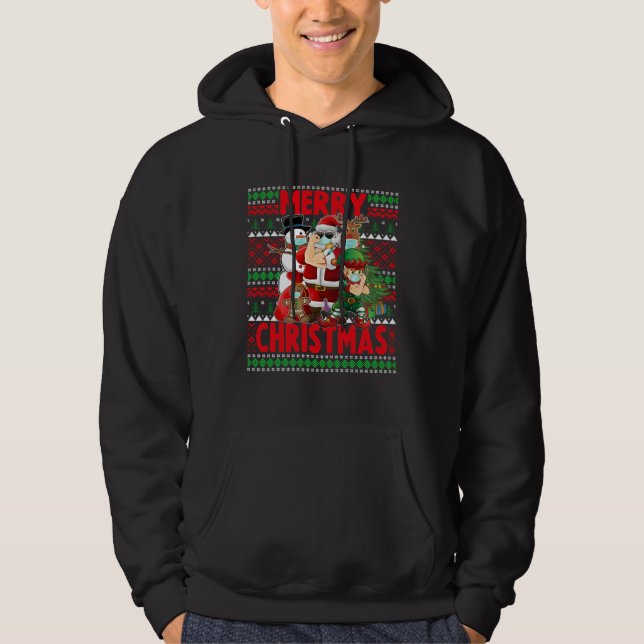 Christmas 2021  Merry Christmask Hoodie (Vorderseite)