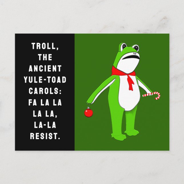 Christmas 2025 Funny Holiday Postkarte (Vorderseite)